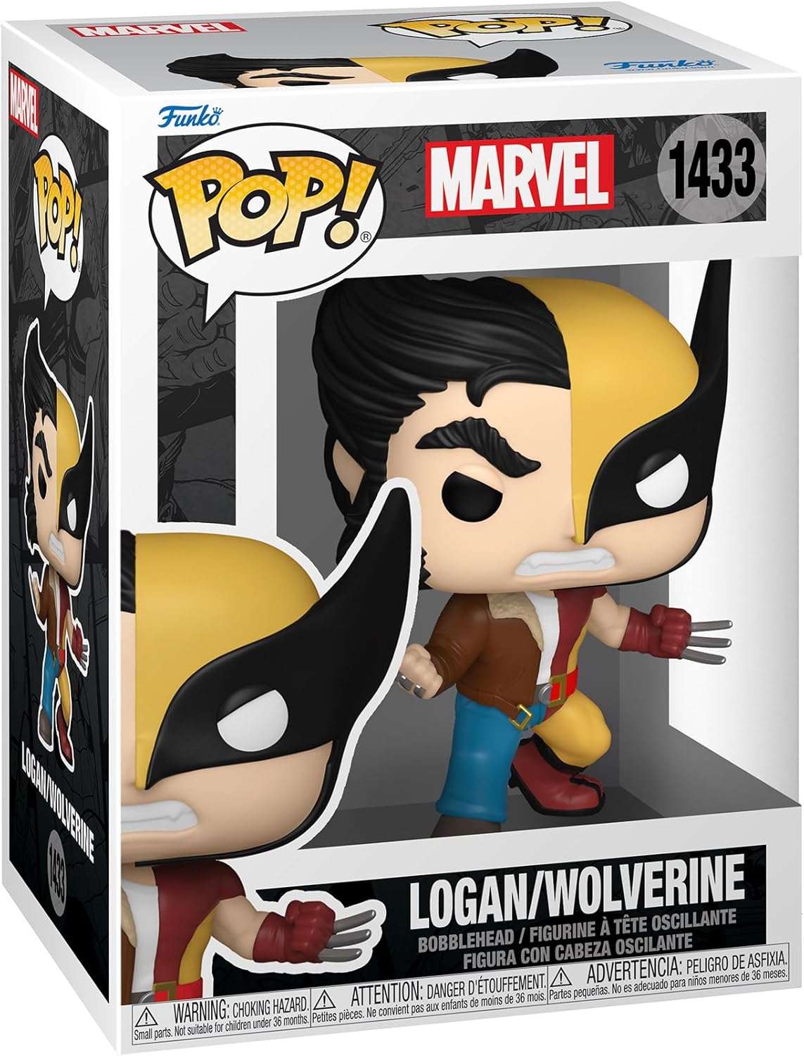 Funko Pop! Marvel: Split – Logan/Wolverine #1433