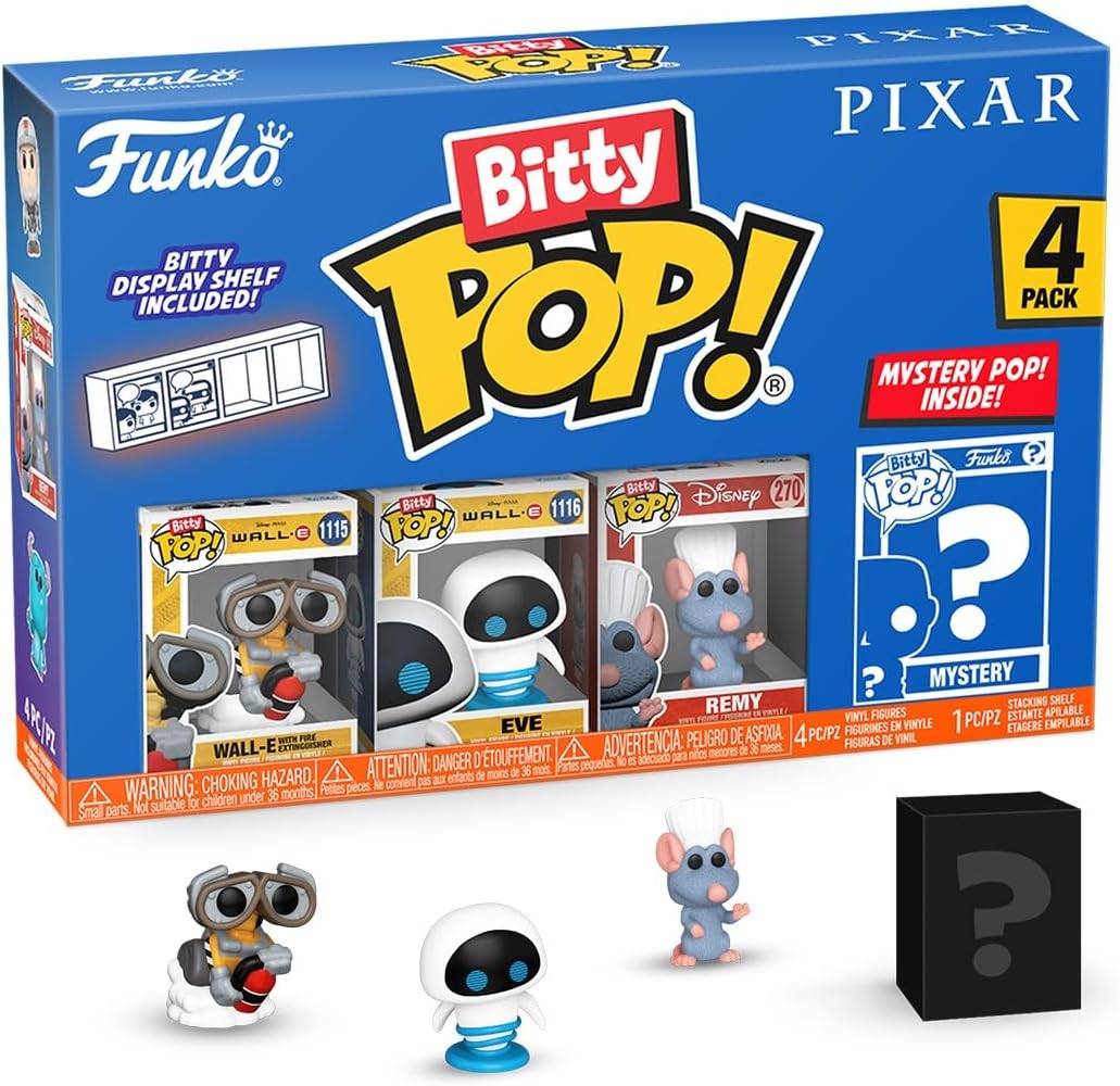 Funko Bitty Pop! 4 Mini Figuras – Pixar