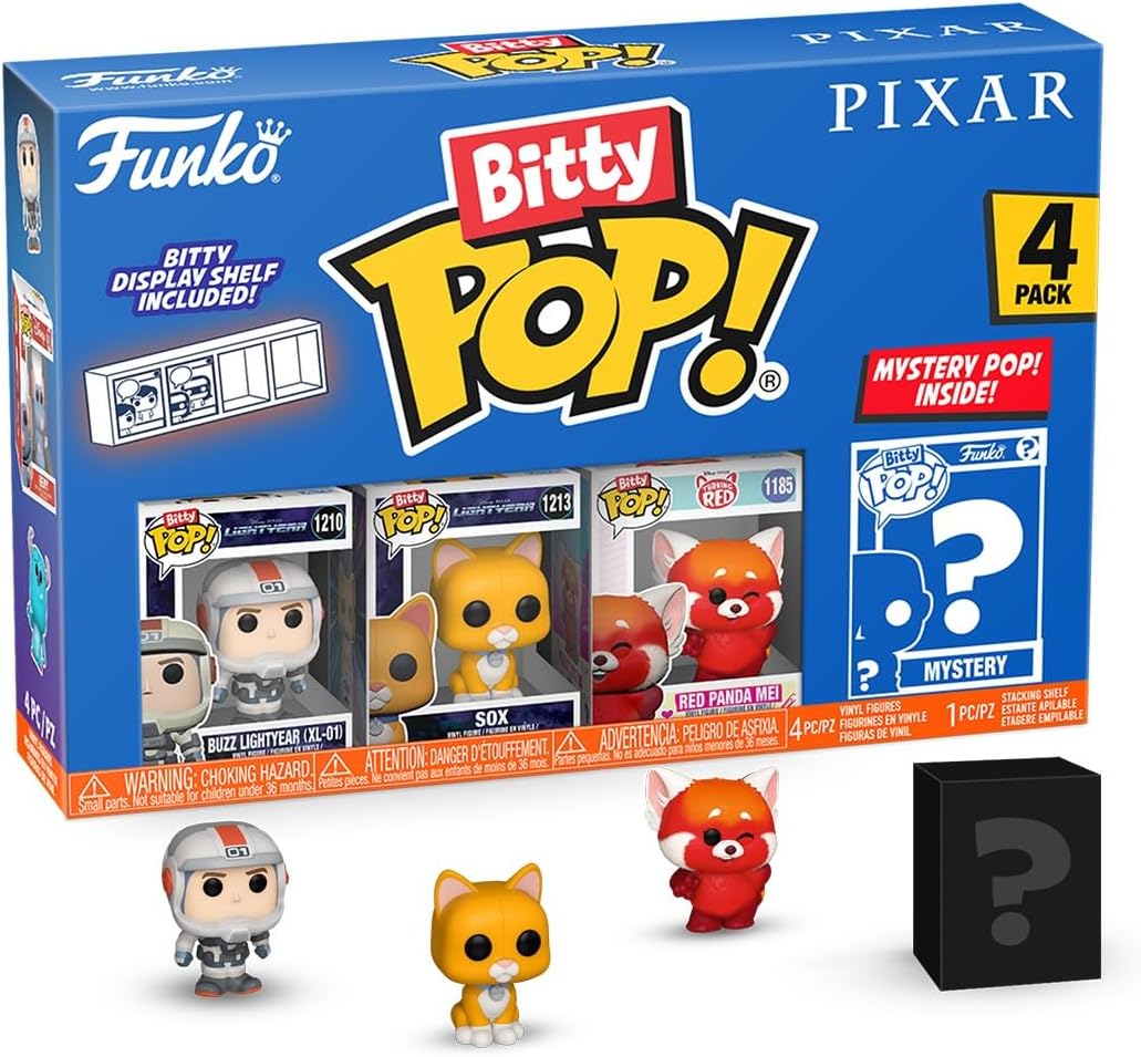 Funko Bitty Pop! 4 Mini Figuras – Pixar