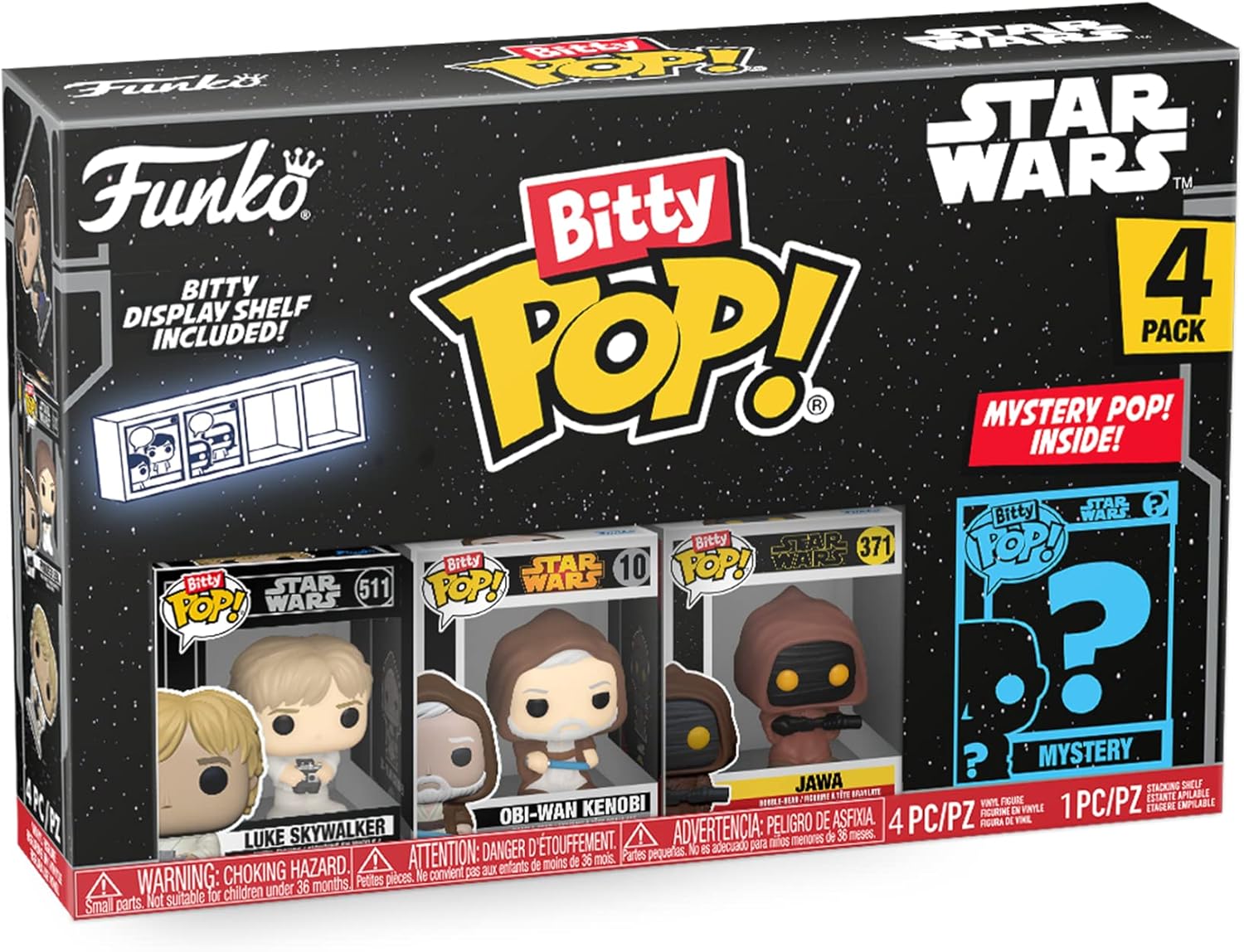 Funko Bitty Pop! 4 Mini Figuras – Star Wars