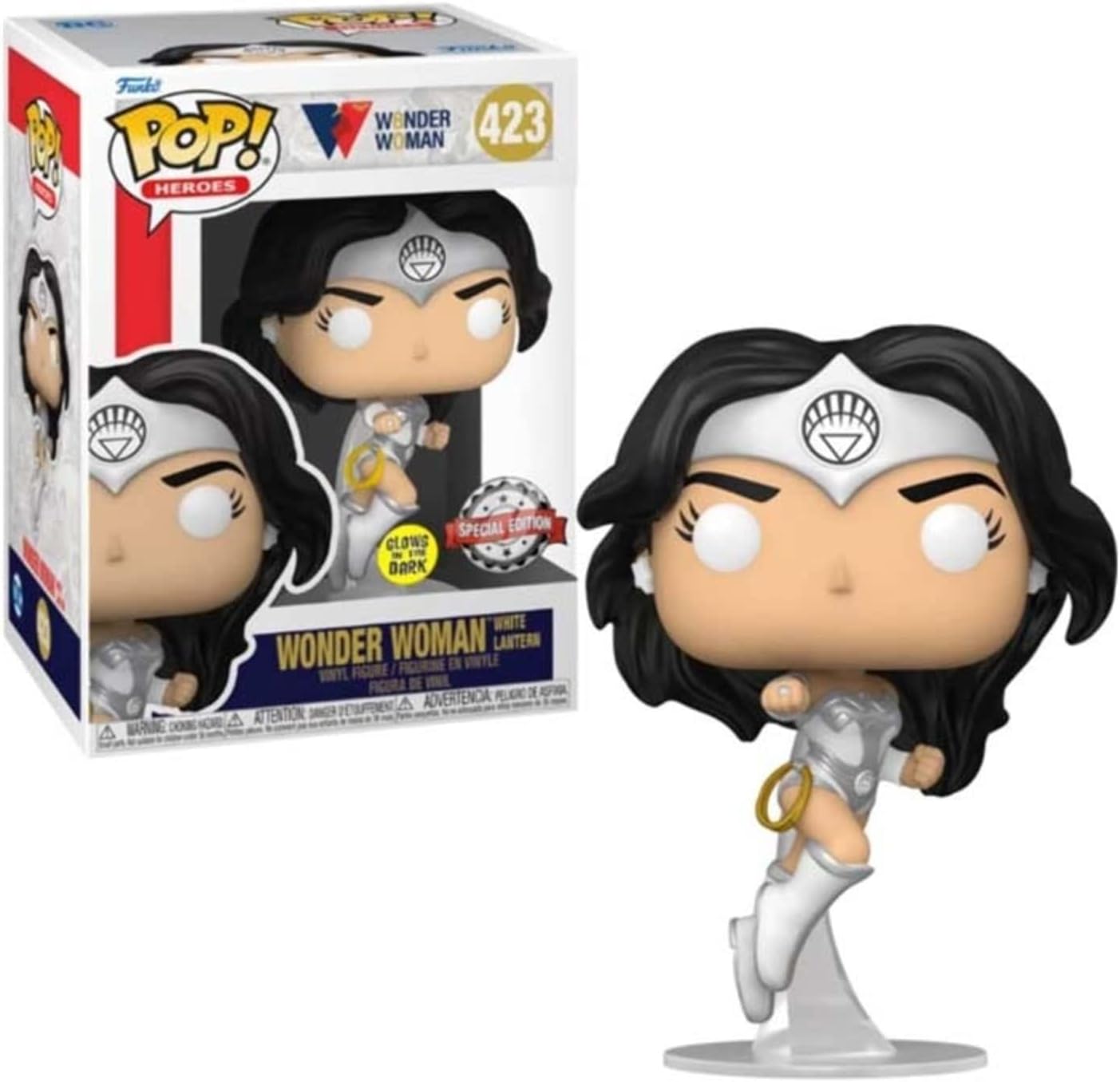 Funko Pop! Wonder Woman – Linterna Blanca de 80 Aniversario #423