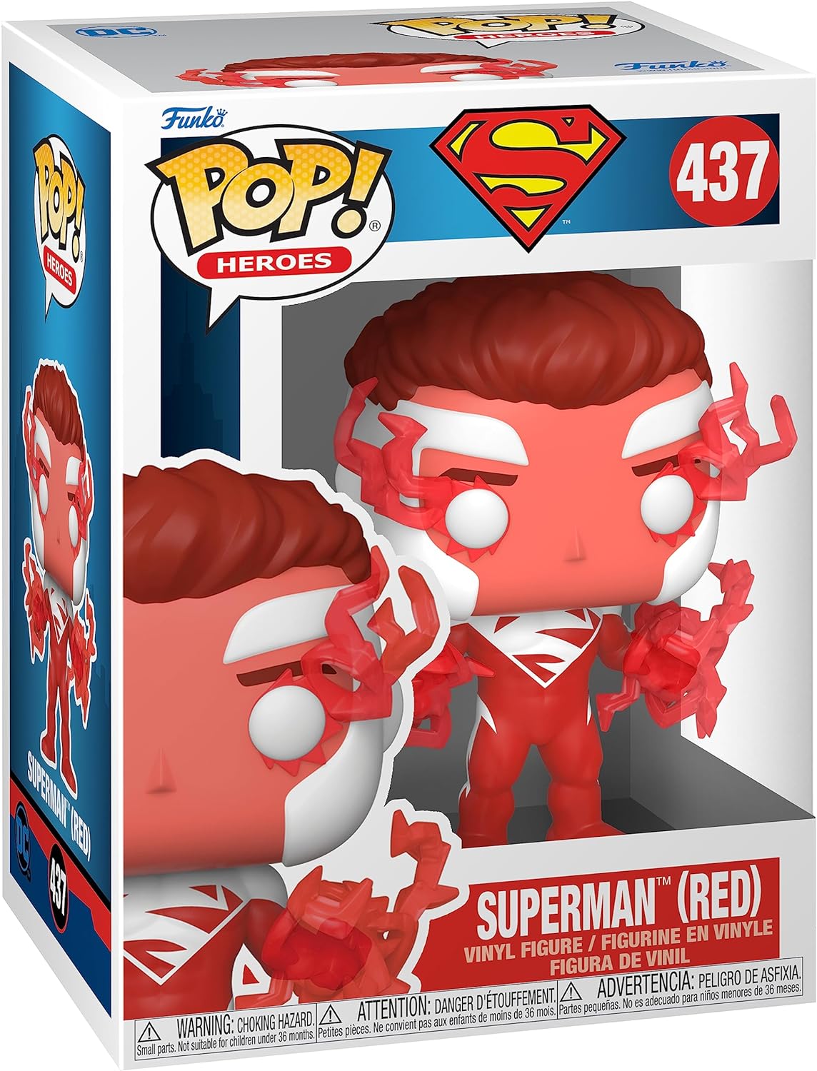 Funko Pop! Heroes: DC – Superman (Red), Fall Convention Exclusive #437